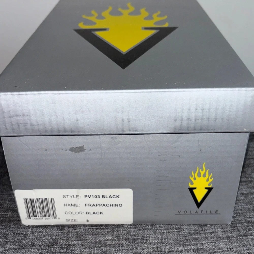 Volatile Black Platform Sandals - Picture 8 of 8